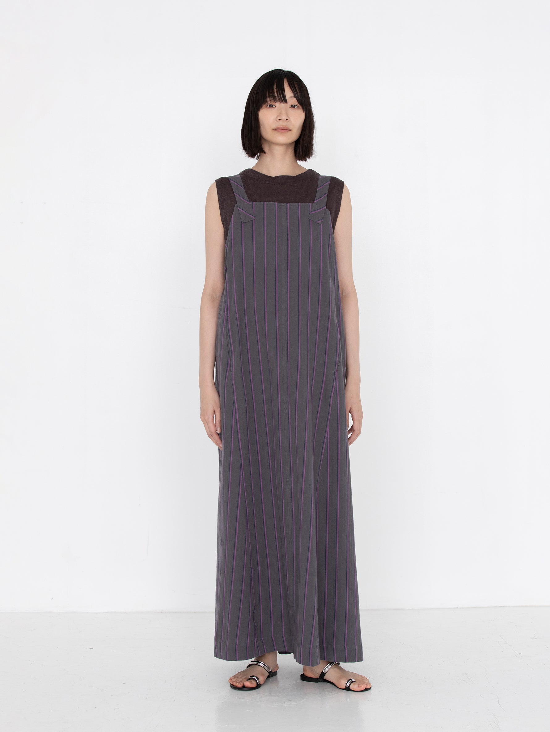 sana | dress (herringbone stripe)