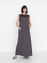sana | dress (herringbone stripe)