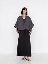 sana | tassel blouse (herringbone stripe)