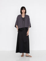 sana | tassel blouse (herringbone stripe)
