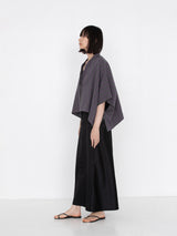 sana | tassel blouse (herringbone stripe)