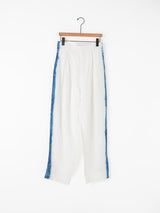 enrica | 製品染めリネンデニムパンツ