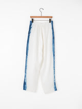 enrica | 製品染めリネンデニムパンツ