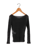 enrica | リネンリブニット2wayプルオーバー