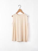 BATONER | ノルマンディ リネン Aラインノースリーブ