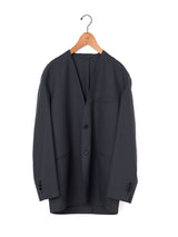 BOWTE | EXTRA FINE WORSTED TOROPICAL COLLARLESS TAILORD JACKET 261-06-0005
