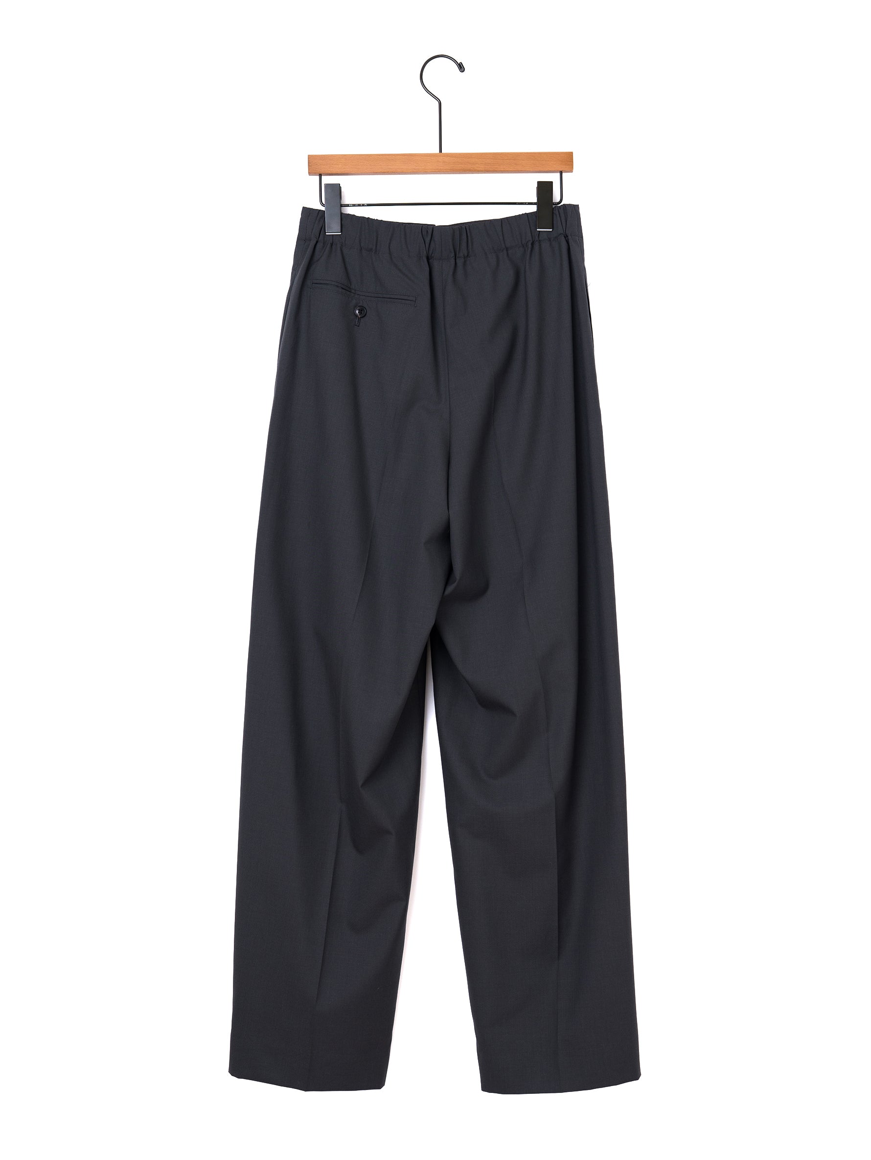 BOWTE | EXTRA FINE WORSTED TOROPICAL TUCKED RELAX WIDE PANTS 261-04-0002