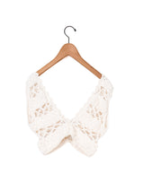 MAYDI | CONEXION Flower crochet stich w/buttons Bra Top(For Women)