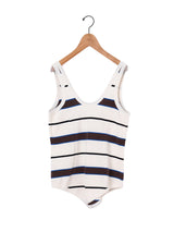 TanC TOKYO | PIQUE BORDER TANK ROMPERS TC26A-0011