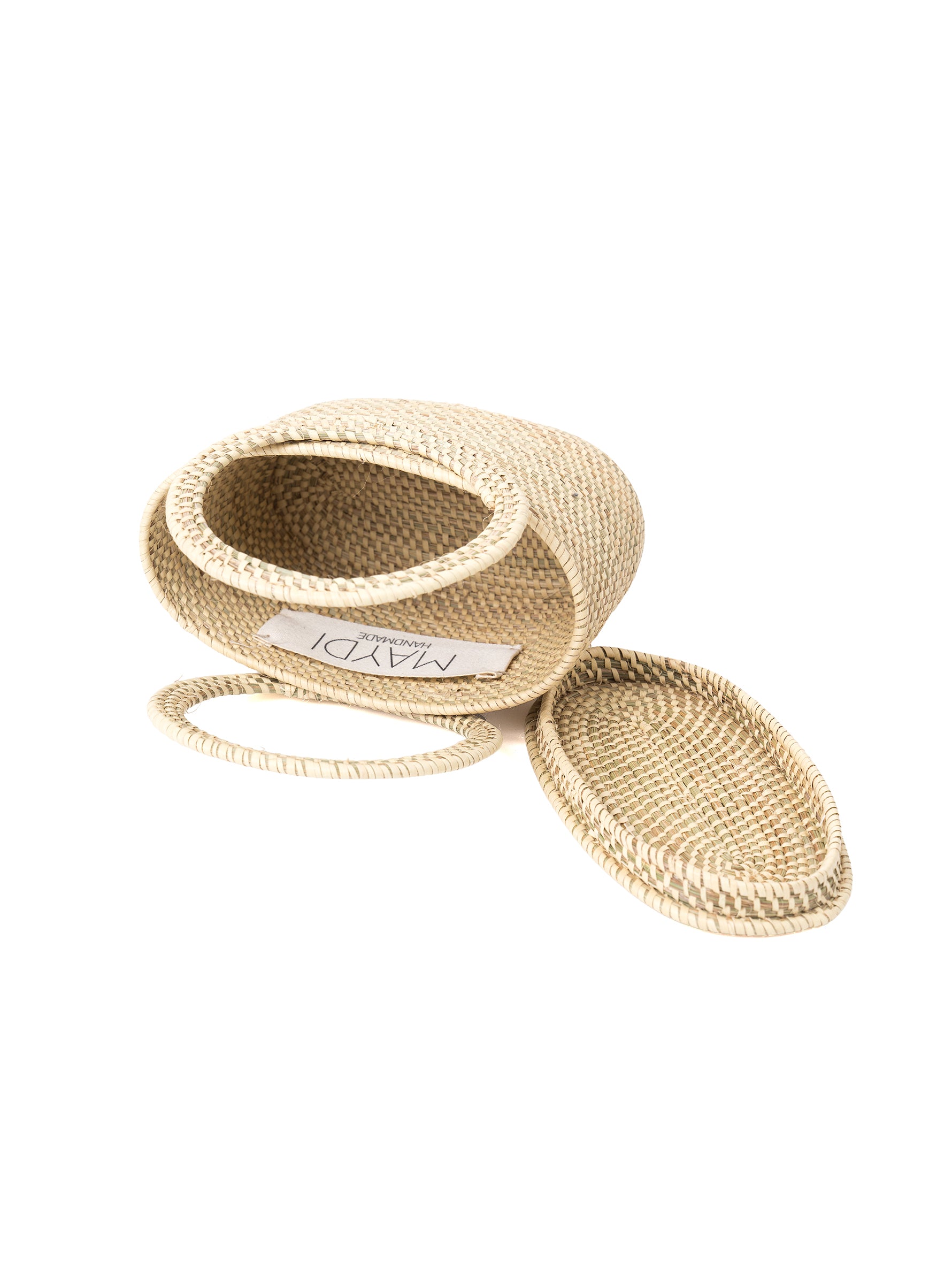 MAYDI | LAGUNA Mini hand-bag circular handles hand-knitted in espartillo fiber from Esteros del lbera(For Women)