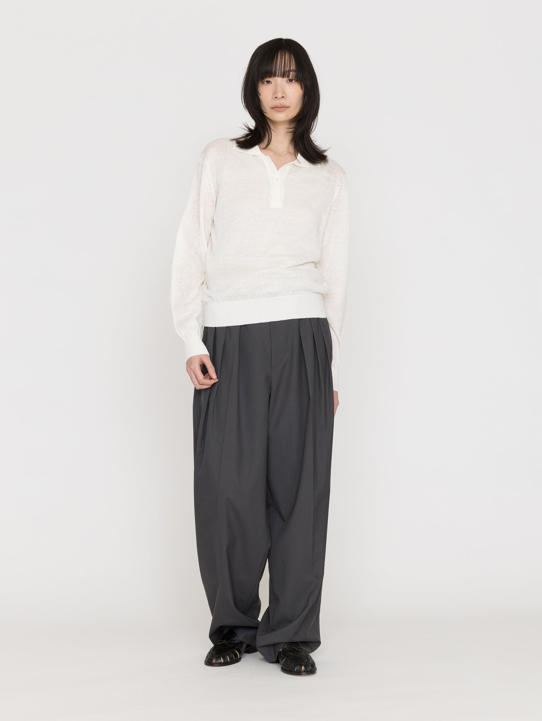 NOTHING WRITTEN | CARREL COLLAR KNIT NW26PS-1062
