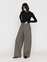 BOWTE | BLUEFACED WORSTED HARD FINISHED FRONT INVERTED PLEATS TROUSERS 261-04-0005