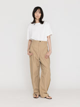 BOWTE | COTTON LINEN BOILE ZIP DETAIL CURB PANTS 261-04-0007