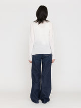 GGG | Side Slit Crew Neck Long Sleeve T 02-01-1854