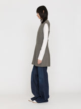 BOWTE | BLUEFACED WORSTED HARD FINISHED SLEEVELESS LONG TOP 261-01-0004