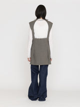 BOWTE | BLUEFACED WORSTED HARD FINISHED SLEEVELESS LONG TOP 261-01-0004
