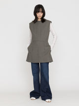 BOWTE | BLUEFACED WORSTED HARD FINISHED SLEEVELESS LONG TOP 261-01-0004