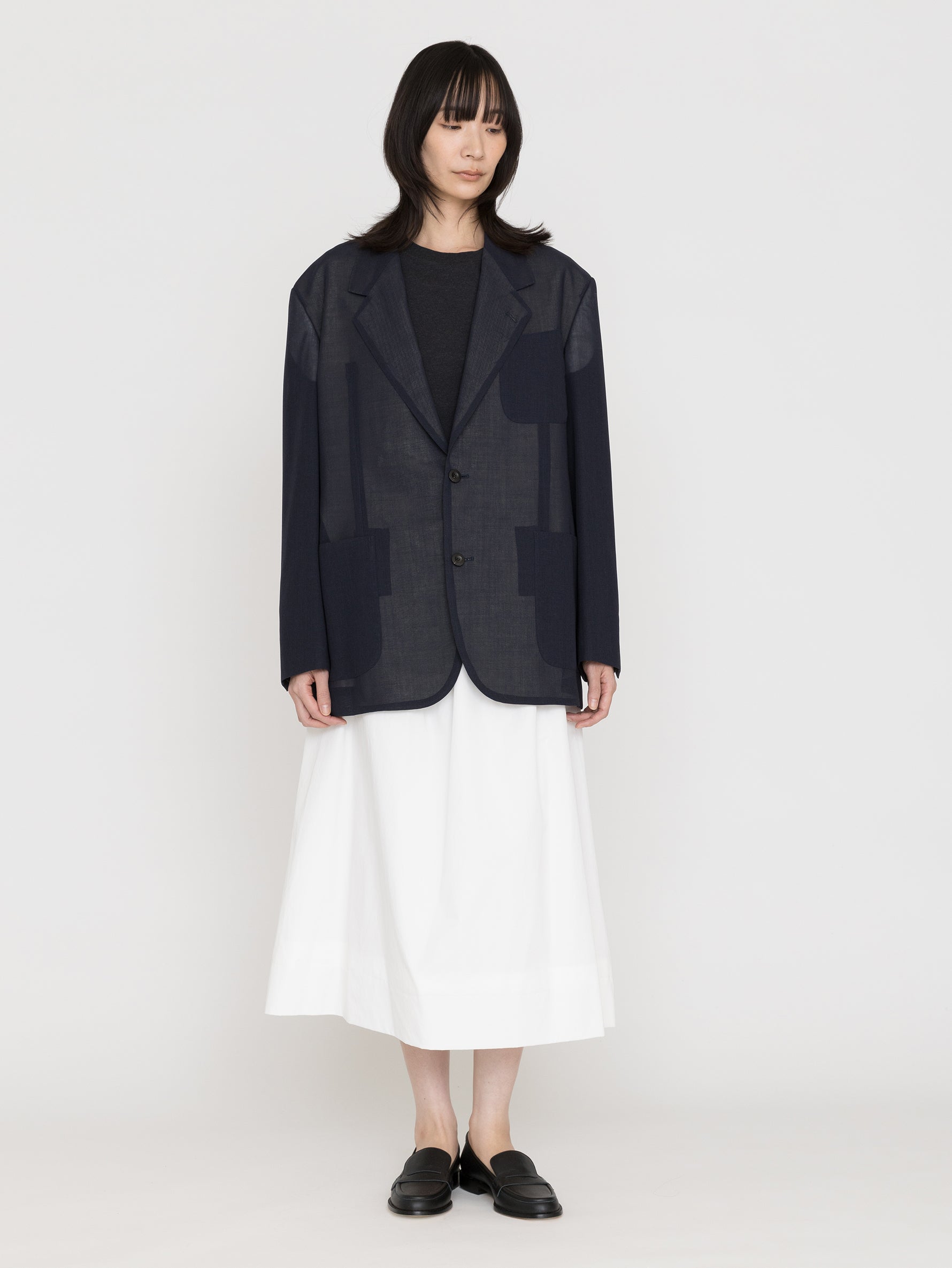 BOWTE | SUPER EXTRA FINE WORSTED & SILK SHEER VOILE TAILORED JACKET 261-06-0010