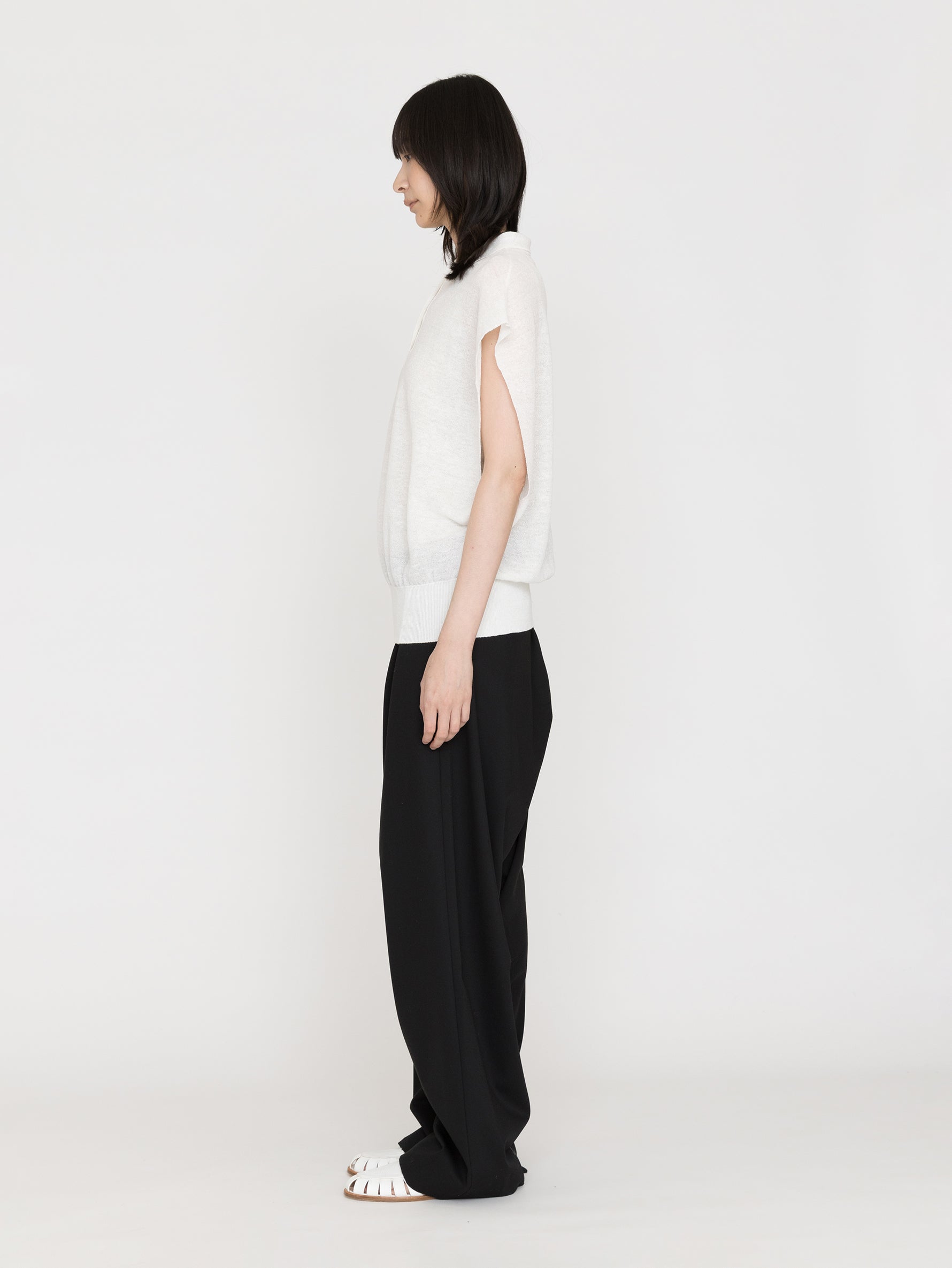 enrica | 襟付きスリーブレストップス KNIT 267