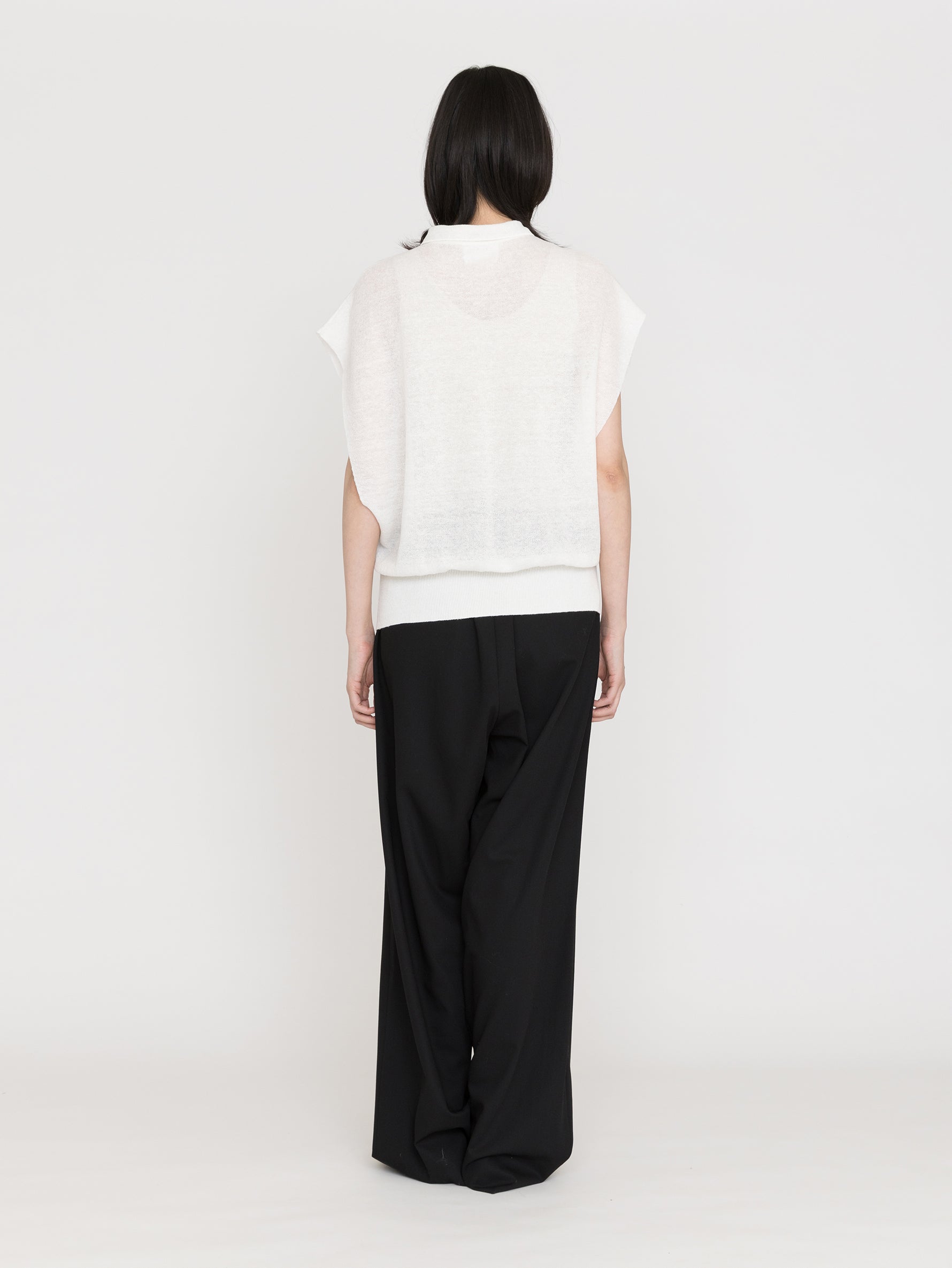 enrica | 襟付きスリーブレストップス KNIT 267