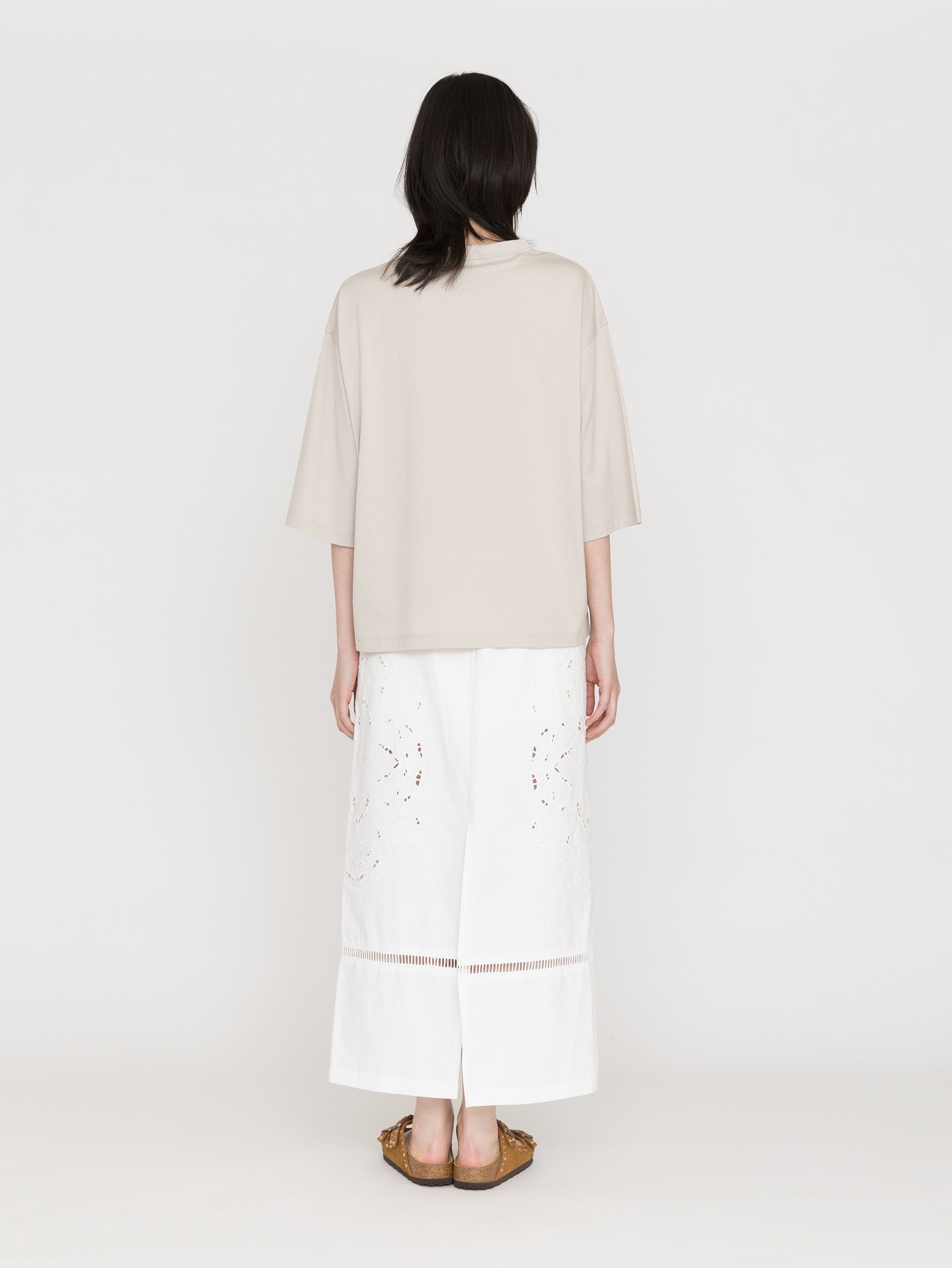 handvaerk | BOTTLE NECK 3/4 SLEEVE T-SHIRT #6207