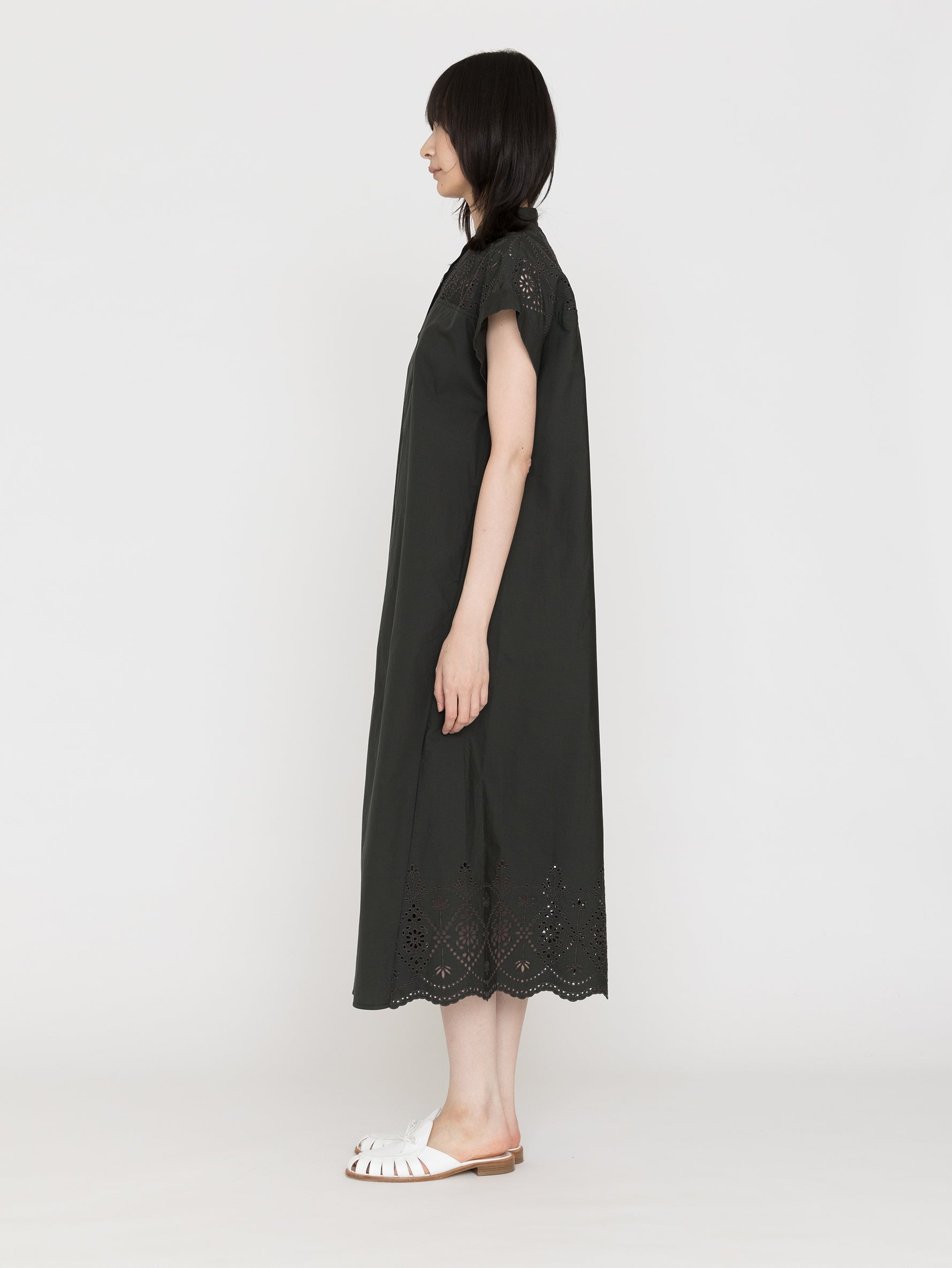 TICCA |TBFS-123 レースフレンチワンピース / navy , khaki(色別注)