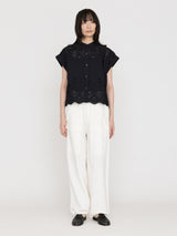 TICCA | TBFS-121 レースフレンチシャツ / khaki , navy(色別注)