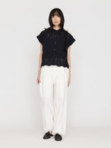 TICCA | TBFS-121 レースフレンチシャツ / khaki , navy(色別注)