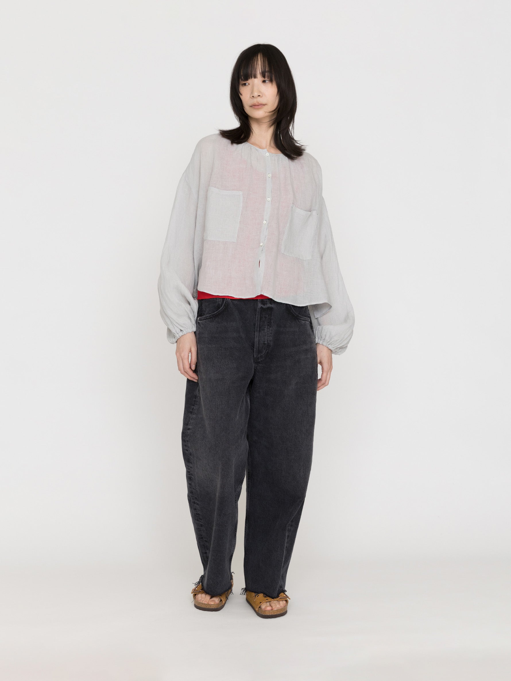 enrica | リネンボイルブラウス H+HELIOTROPE色別注 BLOUSE155
