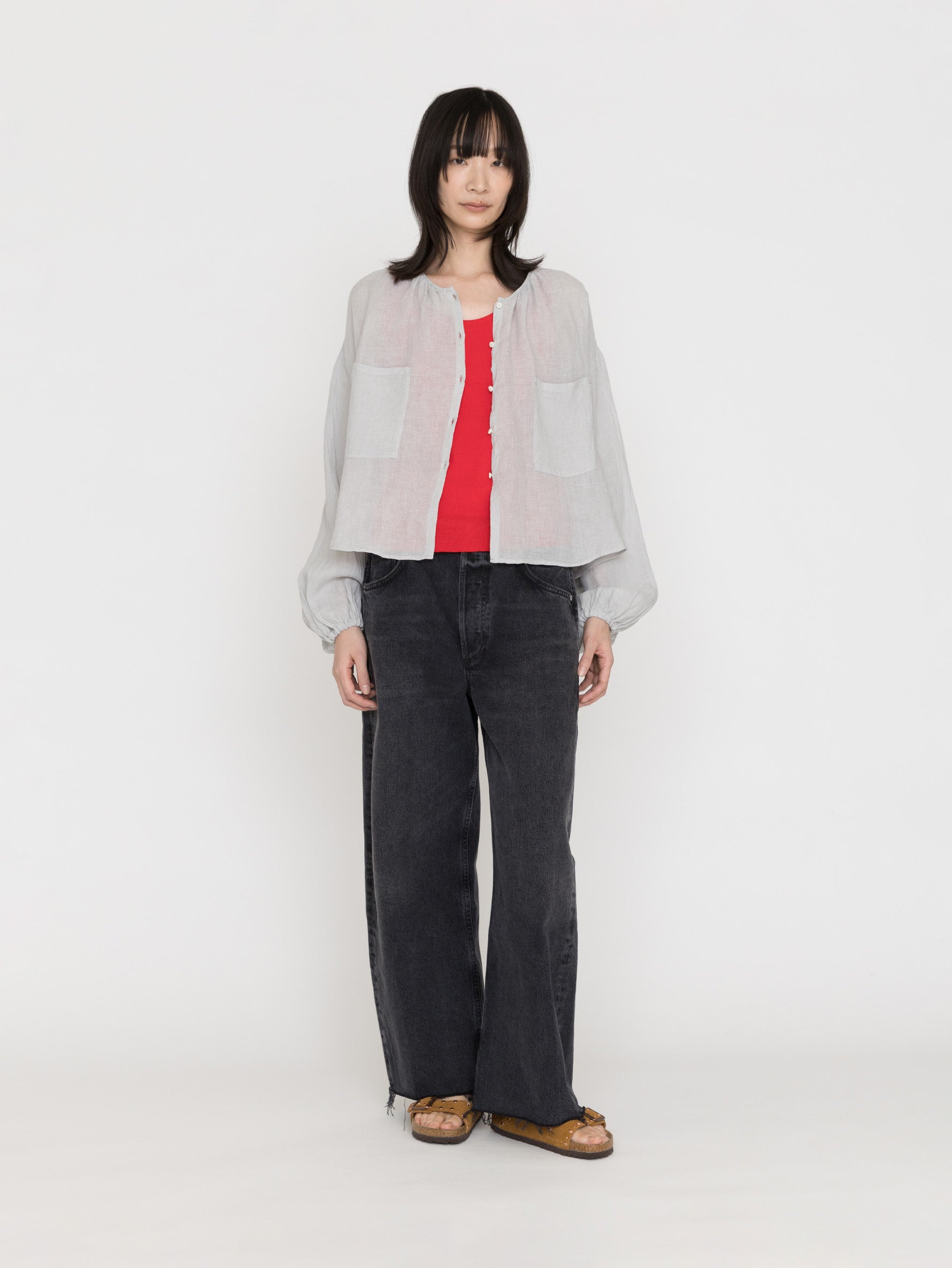 enrica | リネンボイルブラウス H+HELIOTROPE色別注 BLOUSE155