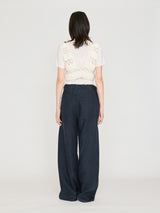 MAYDI | CONEXION Flower crochet stich w/buttons Bra Top(For Women)