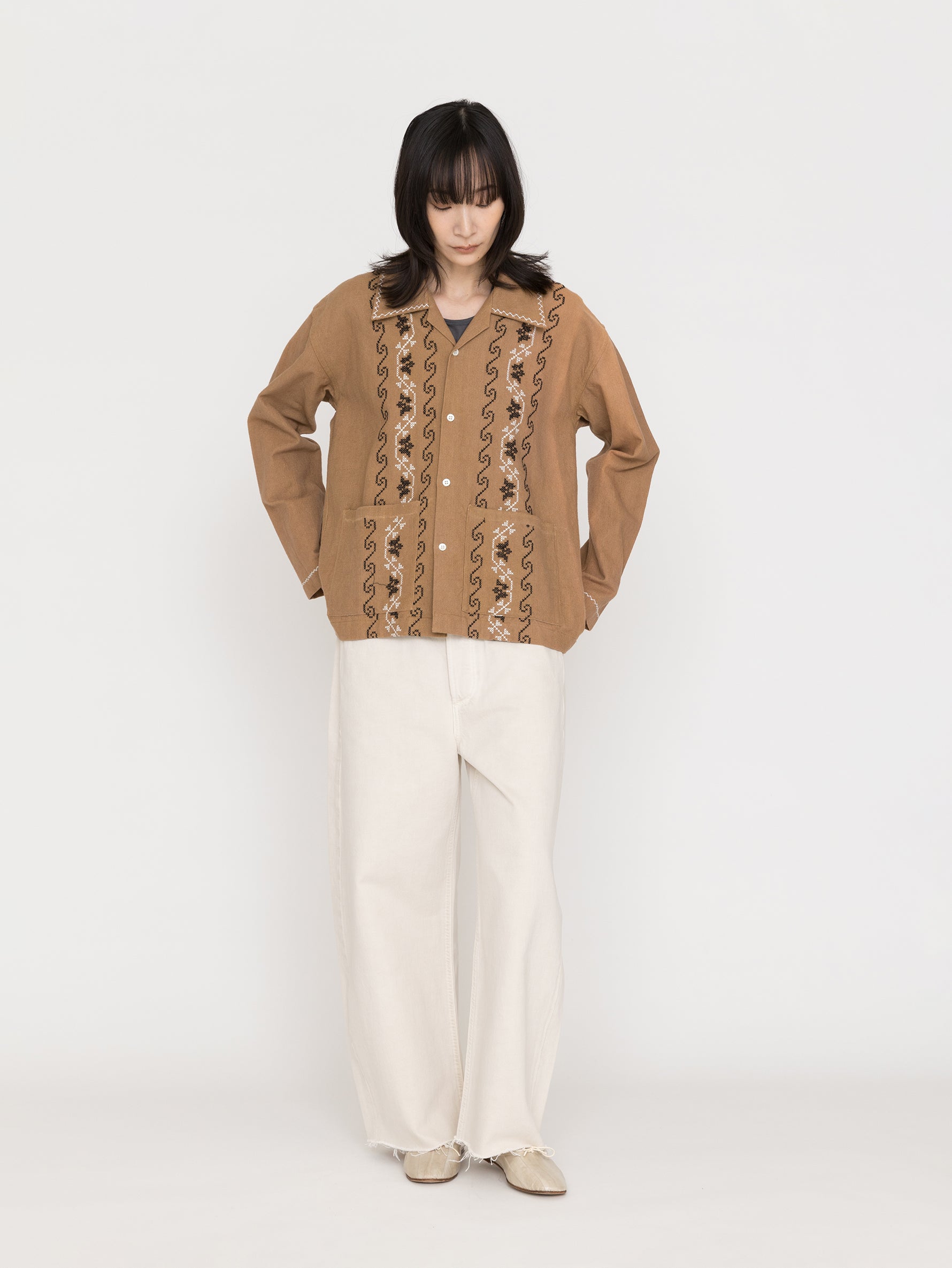 H.A.Owell | Embroidery Shirt S26TP003