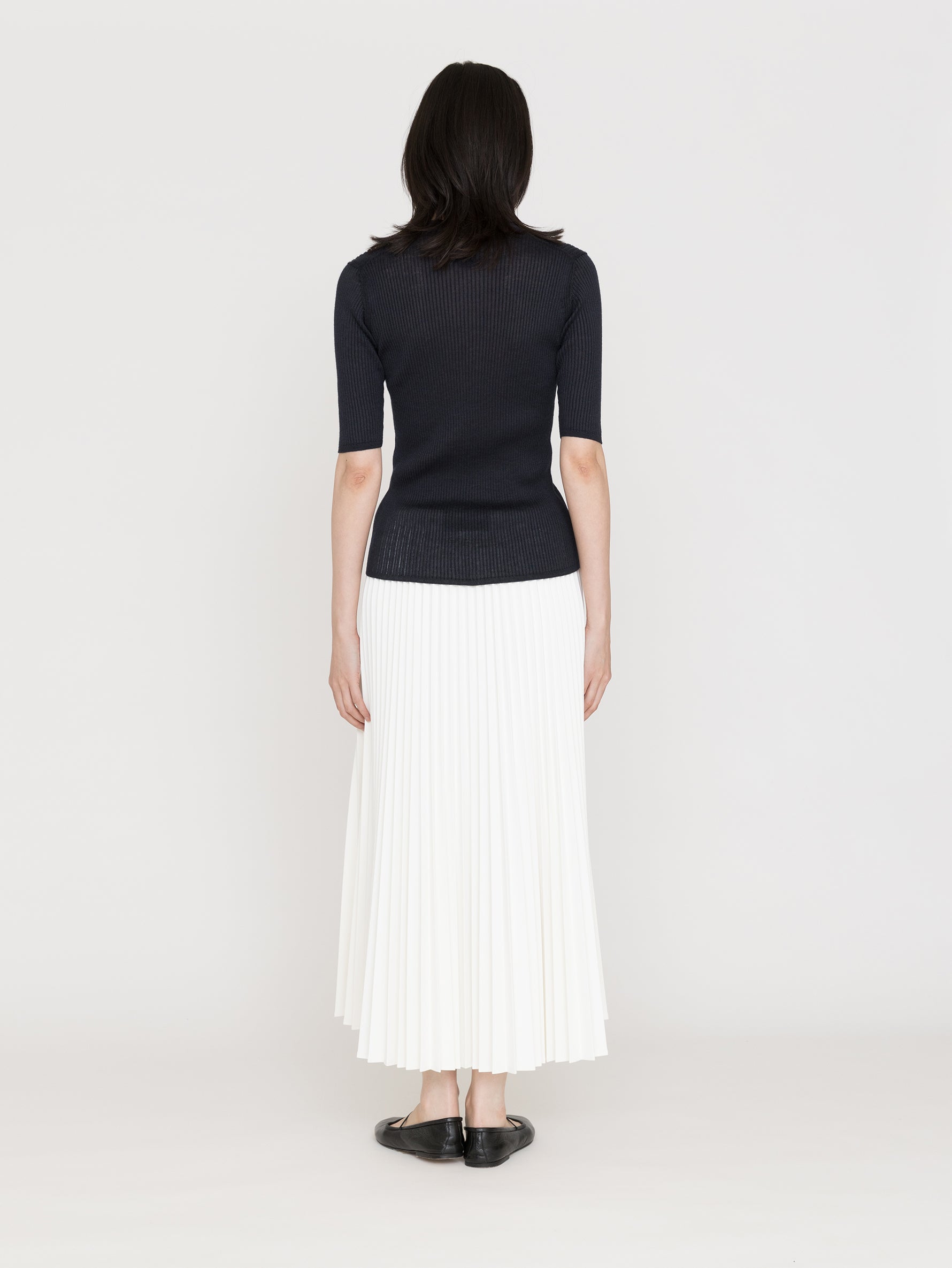 BATONER | CHOMA RIB HENLEY NECK HALF SLEEVE BN-26SL-043