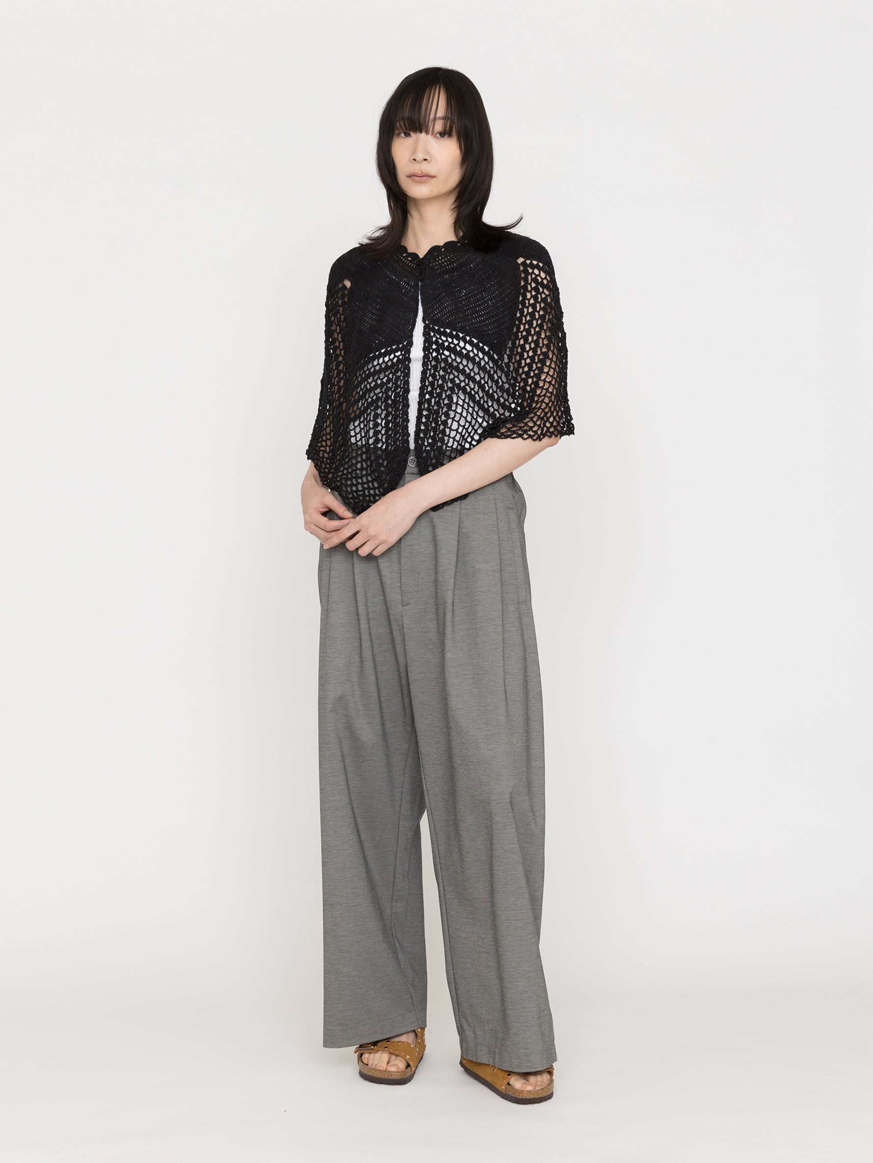 MAYDI | IMAGEN Tatting eith open spaces crochet stitch Cape (For Women)