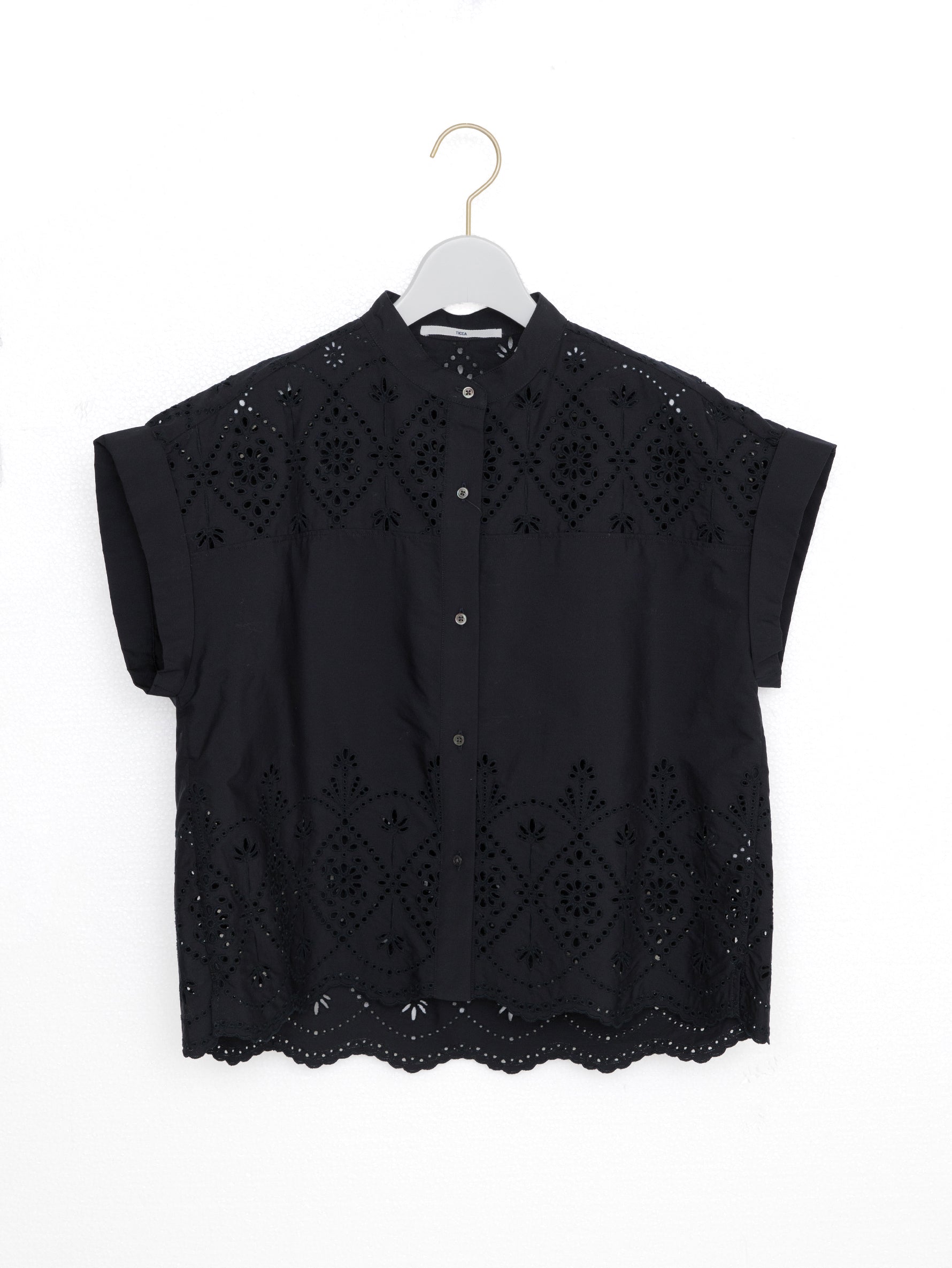 TICCA | TBFS-121 レースフレンチシャツ / khaki , navy(色別注)