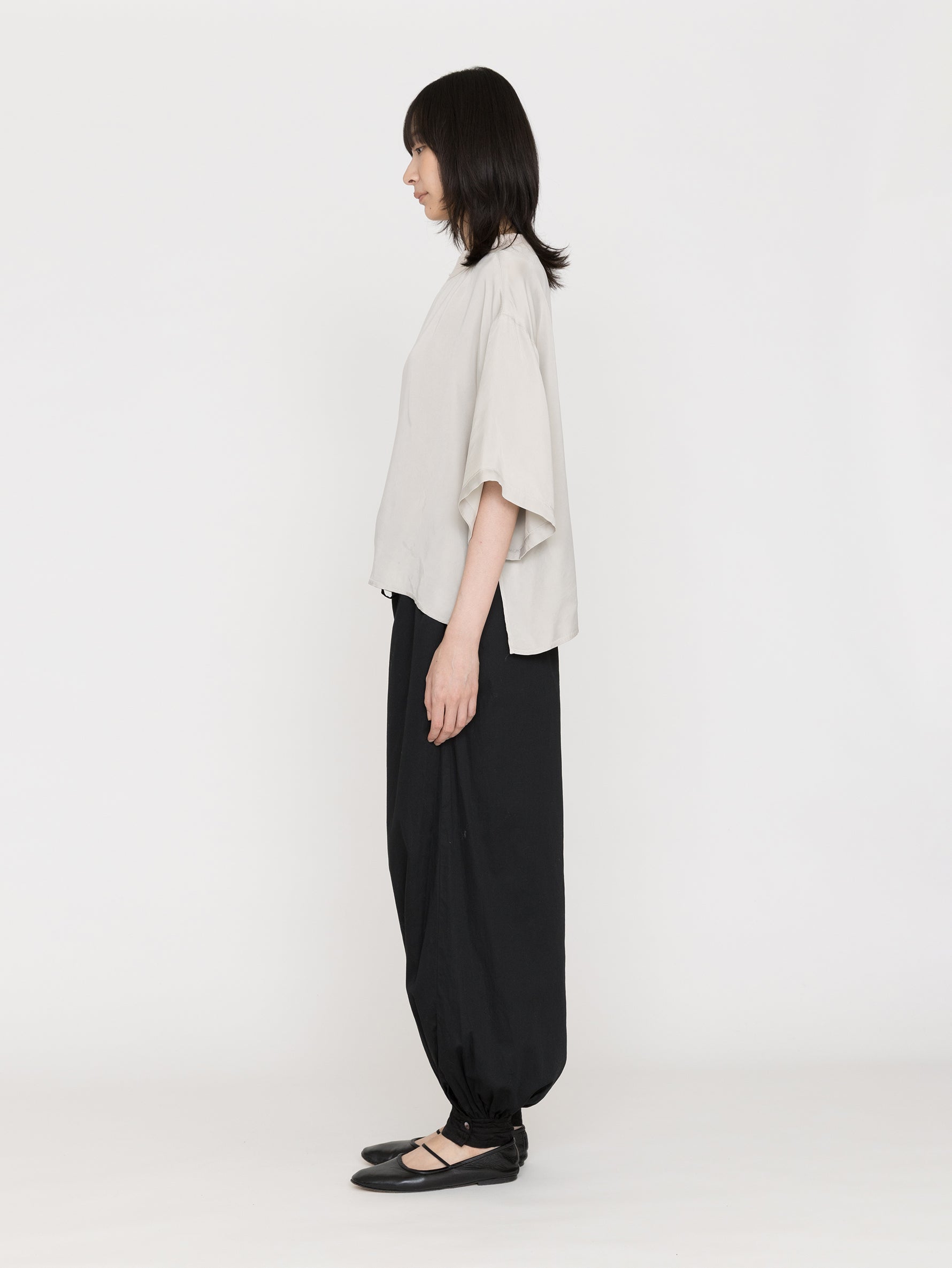 TICCA |キュプラフィブリルTシャツブラウス TBFA-153 / white , beige , khaki(色別注)