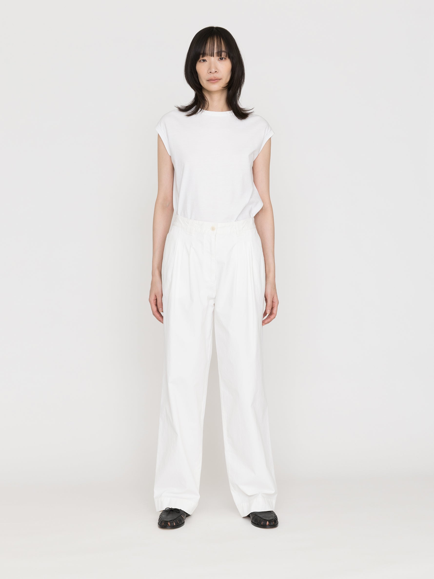 NOTHING WRITTEN | LENA 3-TUCK PANTS NW26PS-1085