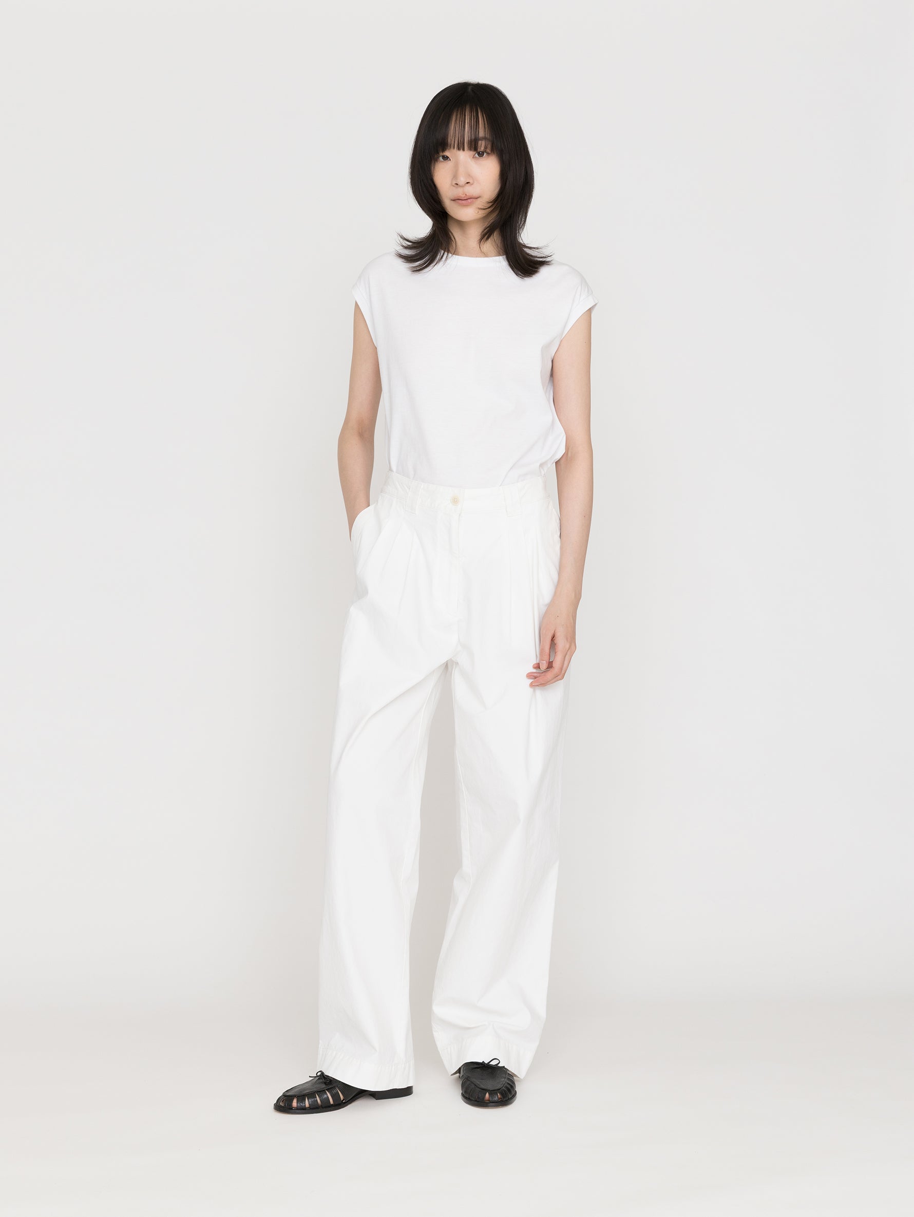 NOTHING WRITTEN | LENA 3-TUCK PANTS NW26PS-1085