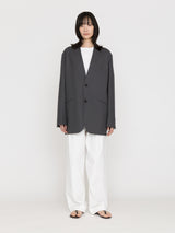 BOWTE | EXTRA FINE WORSTED TOROPICAL COLLARLESS TAILORD JACKET 261-06-0005