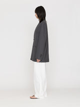 BOWTE | EXTRA FINE WORSTED TOROPICAL COLLARLESS TAILORD JACKET 261-06-0005