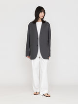 BOWTE | EXTRA FINE WORSTED TOROPICAL COLLARLESS TAILORD JACKET 261-06-0005