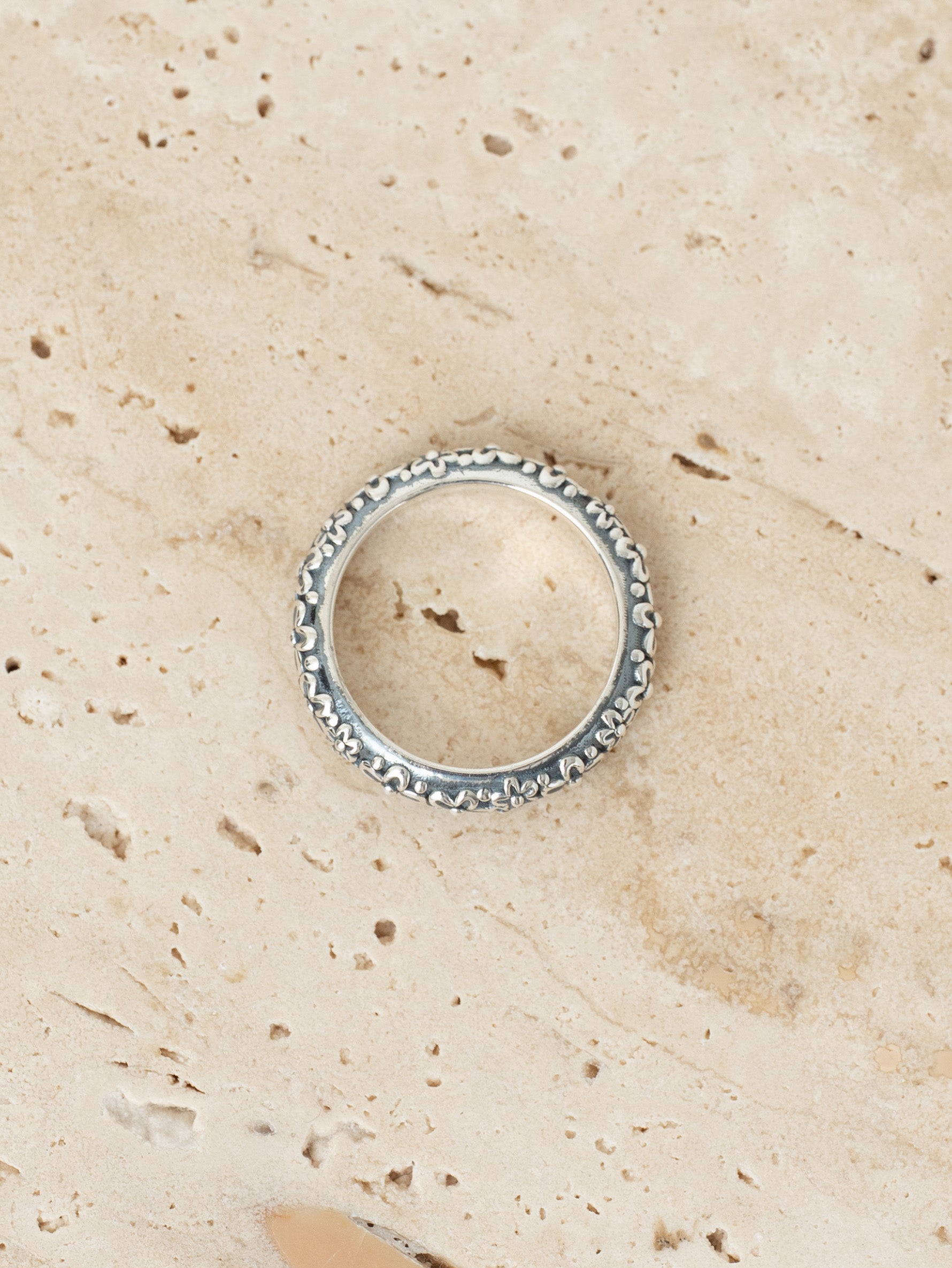 GEROCHRISTO | Wild Flower Anthemis Rings in Sterling Silver 925 20296