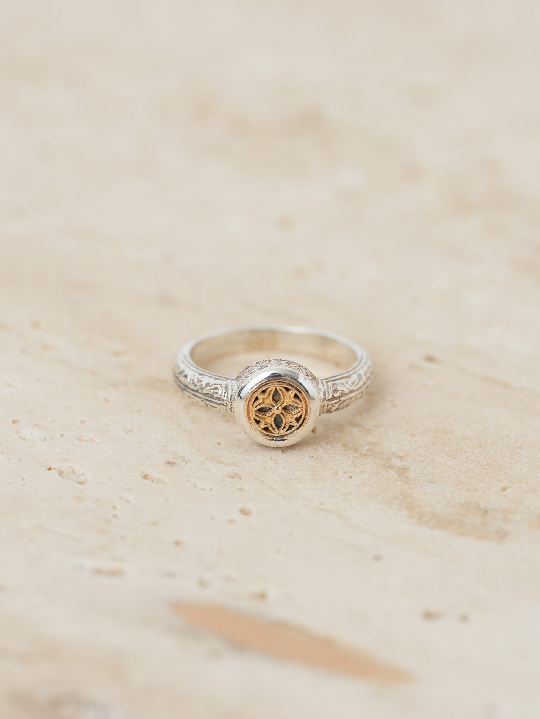 GEROCHRISTO | Ring in 18K Gold and Sterling Silver 20359