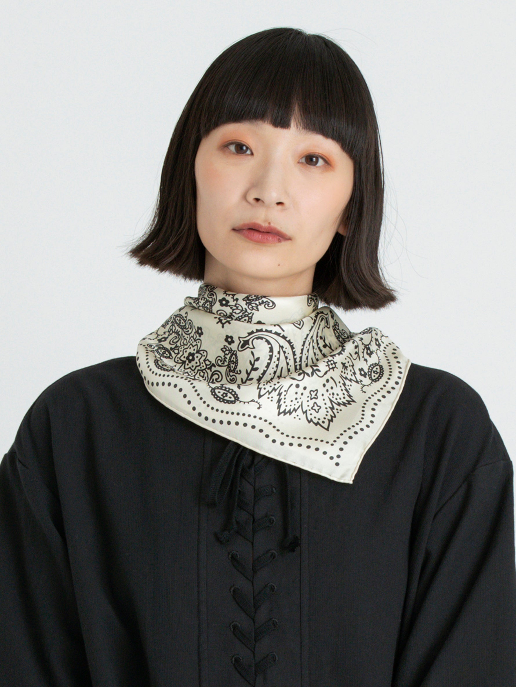 manipuri | <シルクスカーフ65>カレイドバンダナ