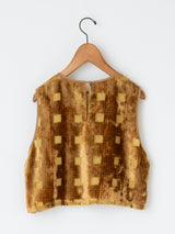 enrica | オパール加工ベルベットベスト VEST003