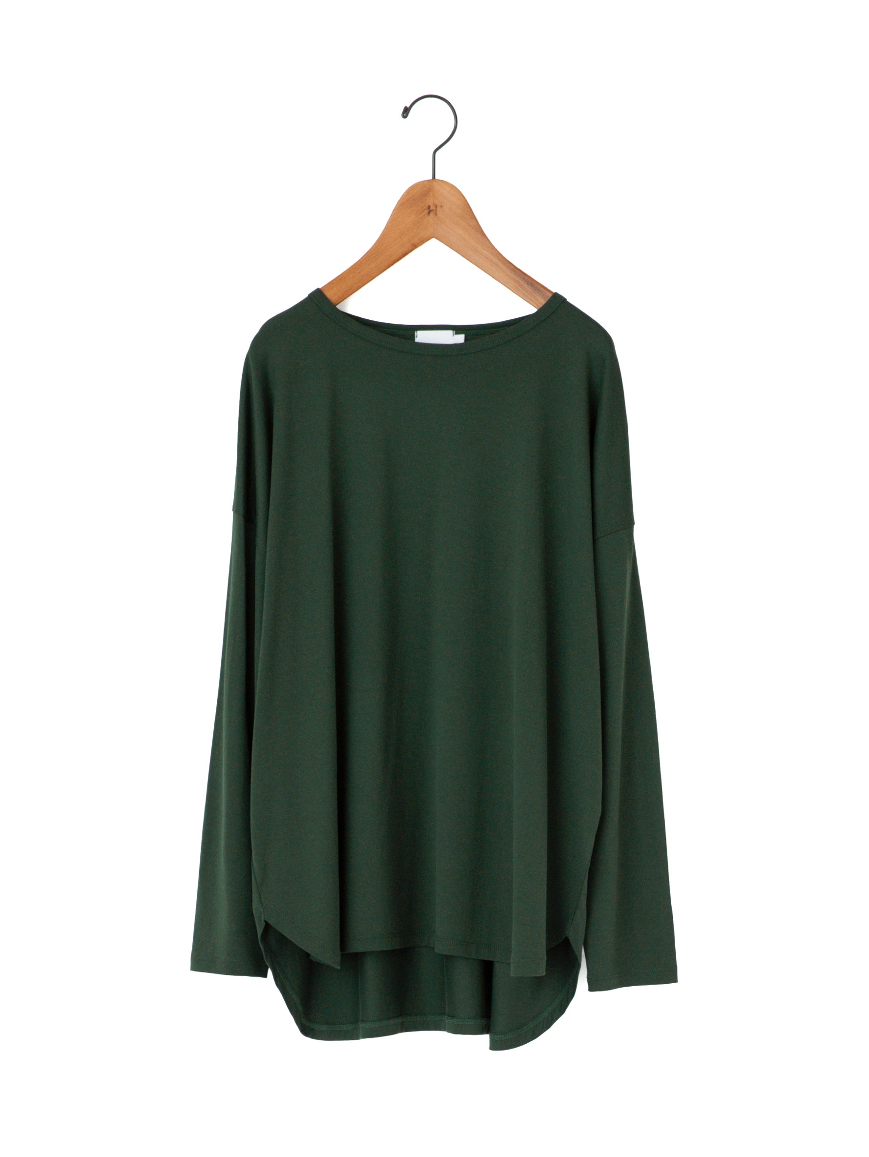 handvaerk | 60/2 ラウンドテイル長袖Tシャツ #6125