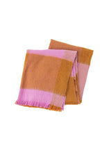 ASAUCE MELER | ヤクアルパカブロックチェックシャギーストール