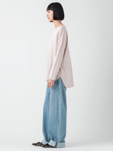 handvaerk | 60/2 ラウンドテイル長袖Tシャツ