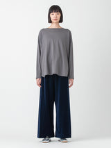 handvaerk | 60/2 ラウンドテイル長袖Tシャツ