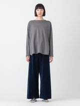 handvaerk | 60/2 ラウンドテイル長袖Tシャツ #6125